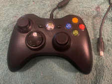 Controle oficial Xbox 360 com fio cabo preto comprar usado  Enviando para Brazil