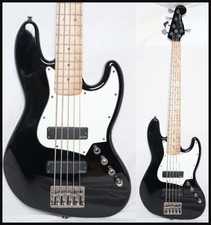 Baixo de jazz ativo contemporâneo Squier By Fender V Hh preto 5 cordas 2018, usado comprar usado  Enviando para Brazil
