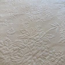 Cobertor Matelasse creme floral vieira borda queen 95x98 comprar usado  Enviando para Brazil