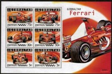 Gibraltar - "CARROS ~ FÓRMULA 1 ~ FERRARI" MNH folha miniatura MS 2004  comprar usado  Enviando para Brazil