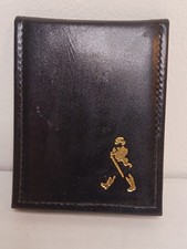 Vintage Johnnie Walker (Escocês) Mini 2,5" X 3,5" Estojo de Couro Preto/2 Blocos de Notas Logotipo, usado comprar usado  Enviando para Brazil