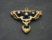 Pendentif broche jaune d'occasion  Paris XIII