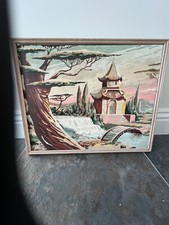 Vintage unframed paint for sale  Palm Desert