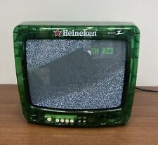 Raro Zenith Heineken TV Transparente Verde 13" Color Prisión Modelo De Colección Retro segunda mano  Embacar hacia Mexico