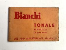 Bianchi tonale owners for sale  DAVENTRY