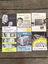 Philco Television VTG Lote de Publicidade Slender Dezessete Rádio Estéreo Portátil comprar usado  Enviando para Brazil