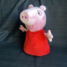 Boneca de brinquedo de pelúcia Peppa Pig 12” (2003) Peppa em vestido vermelho comprar usado  Enviando para Brazil