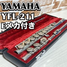 Flauta YAMAHA YFL-211 com mecanismo eletrônico introdução iniciante banhada a prata 2 comprar usado  Enviando para Brazil