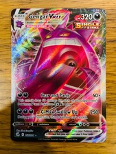 QUASE PERFEITO! Gengar VMAX (157/264) Fusion Strike Full Art cartão Pokemon ultra raro! comprar usado  Enviando para Brazil