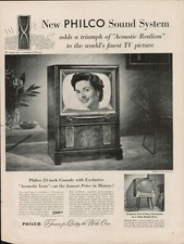 Conjunto de TV Philco 1955 vintage impressão retrô anúncio móveis de som acústico comprar usado Conjunto de TV Philco 1955 vintage impressão retrô anúncio móveis de som acústico comprar usado  Enviando para Brazil