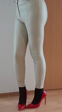 Lederoptik jeggings coated gebraucht kaufen  Deutschland