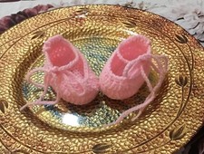Scarpette neonata uncinetto usato  Capo d'Orlando