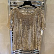 Sparking gold sequin for sale  WEYBRIDGE