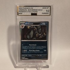 2025 POKEMON PRISMATIC EVOLUTIONS #059 UMBREON Masterball AGS 10 GEM ESTADO PERFEITO comprar usado 2025 POKEMON PRISMATIC EVOLUTIONS #059 UMBREON Masterball AGS 10 GEM ESTADO PERFEITO comprar usado  Enviando para Brazil