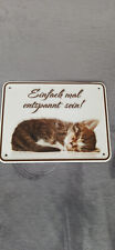 Blechschild katze gebraucht kaufen  Lindau (Bodensee)