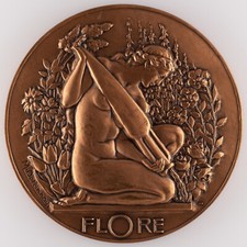 Médaille flore art d'occasion  Bihorel