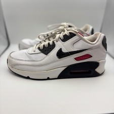 Tênis Nike Air Max 90 masculino de couro branco Us 7y Eu 40 Reino Unido 6 652980-100 personalizado comprar usado  Enviando para Brazil