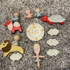 Berço colecionável vintage pintado à mão animais móveis por Irmi Angles, usado comprar usado  Enviando para Brazil