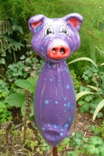 Keramik schwein gartenstecker gebraucht kaufen  Sprendlingen