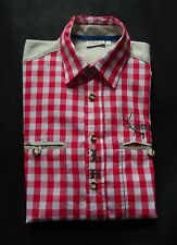 Usado, Camisa masculina vermelha alemã Trachten P/M comprar usado  Enviando para Brazil