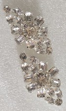 Conjunto de pinos facetados transparentes vintage strass 2 peças par de clipe de sapato comprar usado  Enviando para Brazil