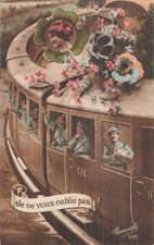 Patriotique train poilus d'occasion  Vasles