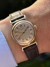 Usado, Vintage MOVADO Acvatic 14k 585 Gold Breguet Numerals Very Rare 28mm x 39mm Watch comprar usado  Enviando para Brazil