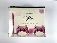 Używany, Konsola PlayStation 2 PS2 Slim Pink SCPH-77004 + zestaw kartonowy TESTOWANY PAL na sprzedaż  PL