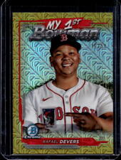 2024 Bowman Chrome Rafael Devers My 1st Mega Box Gold Mojo refrator #/50 comprar usado  Enviando para Brazil