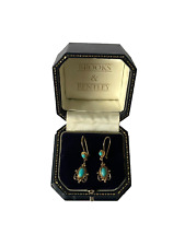Turquoise earrings 9ct for sale  LIVERPOOL