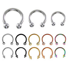 20 peças lotes a granel piercing corporal CBR circular barbela nariz septo anel 5 cores, usado comprar usado  Enviando para Brazil