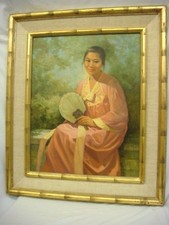 Oil painting asian for sale  Vancouver