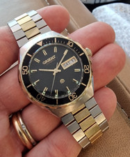 Usado, ORIENT DIVER 100M QUARTZ VINTAGE  FROM 80' STEEL GOLDFILLED japan comprar usado  Enviando para Brazil