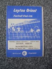 Leyton orient manchester for sale  GREAT YARMOUTH