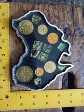 Usado, VINTAGE AUSTRALIANO LEMBRANÇA LUCITE OPALA MOEDAS SUPORTE OU BANDEJA comprar usado  Enviando para Brazil