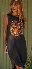 Vestido camiseta PROJECT SOCIAL T cinza tigre M comprar usado  Enviando para Brazil