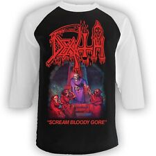 CAMISA RAGLAN oficial DEATH cd cvr SCREAM BLOODY GORE LRG nova mandril simbólica , usado comprar usado  Enviando para Brazil