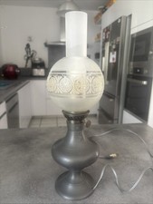 Ancienne lampe etain d'occasion  Rives