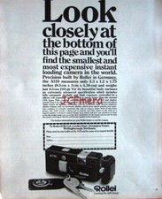 Vintage 1976 rollei for sale  SIDCUP