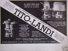 Publicité 1933 tito d'occasion  Longueil-Sainte-Marie