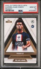 WARREN ZAIRE-EMERY * PSA 10 * 2022-23 TOPPS DECO PRODIGY CARTÃO DE NOVATO PSG FRANÇA comprar usado  Enviando para Brazil