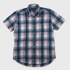 Camisa xadrez Tommy Hilfiger ajuste personalizado | Azul marinho, rosa, branca | GG | manga curta comprar usado  Enviando para Brazil