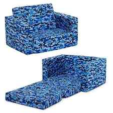 Sofá conversível Delta Children Cozee 2 em 1 para espreguiçadeira cadeira flip out camuflagem azul comprar usado  Enviando para Brazil