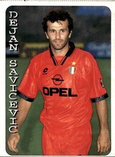 Cartolina calciatori savicevic usato  Italia