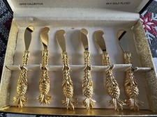 Buttermesser vergoldet gold gebraucht kaufen  Frankfurt am Main