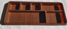 Usado, Bandeja organizadora de gaveta de mesa Max Klein V16 marrom tom de madeira falsa 16" x 6-3/4" em excelente estado usado comprar usado  Enviando para Brazil