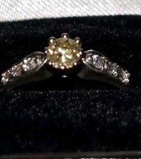 canary diamond ring for sale  MAIDSTONE