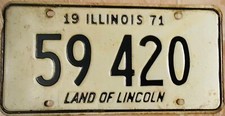 License plate illinois for sale  Mass City