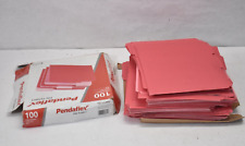 Lote de 180~ Pastas de Arquivo Coloridas Pendaflex 1/3 com Aba de Corte Letra Vermelha 15213VERMELHA comprar usado  Enviando para Brazil