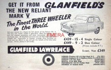 Reliant mk.v wheeler for sale  SIDCUP
